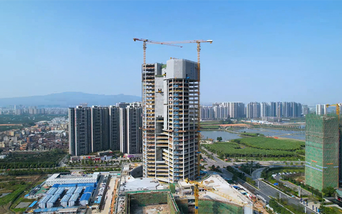城市“金名片”| 9888拉斯维加斯塔机助建新会第一高楼