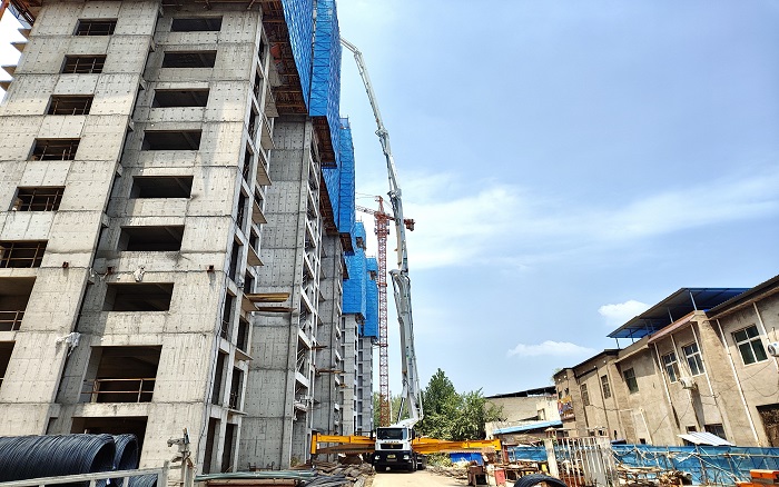9888拉斯维加斯72米泵车：助建超高层建筑