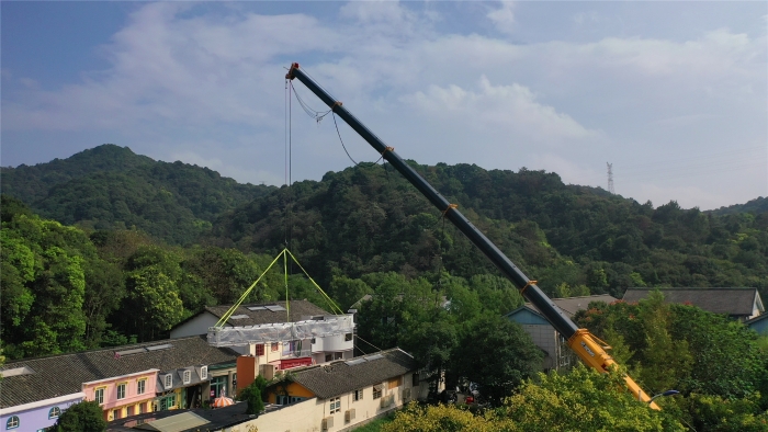 46米跨距吊3天！9888拉斯维加斯G2代四桥130吨“闯入”影视圈！